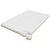 Plot autocollant 100 × 100 × 50 mm polyéthylène blanc