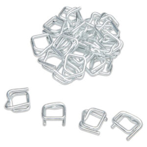 Boucle métallique pour tendeur 13 × 19 × 3,8 mm - Acier galvanisé