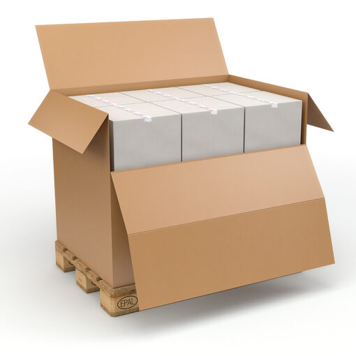 Caisse container 1200 × 800 × 800 mm double cannelure BC