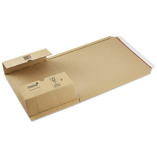Étui d'expédition 262 × 159 × 58 mm en carton simple cannelure B