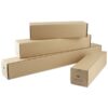 Tube carton carré 105 × 105 × 430 mm simple cannelure B