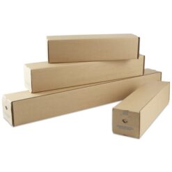 Tube carton carré 105 × 105 × 1100 mm simple cannelure B