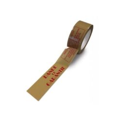 Ruban adhésif PVC havane imprimé « Bande de garantie » 50 mm x 100 m
